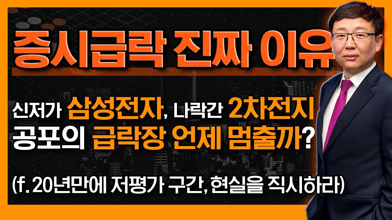 공포의 급락장 언제 멈출까? 신저가 삼성전자, 나락간 2차전지...증시 급락, 진짜 이유는 '이것' (f. 코스피 20년만에 저평가 구간, 현실을 직시하라!)