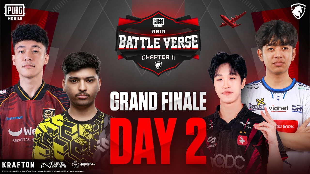 PUBGM BATTLE VERSE ASIA CHAPTER II - FINALS DAY 2 | FT. #AE #BTR #BOOM #GEEKAY #IC #EA #DRS #DX #ALL