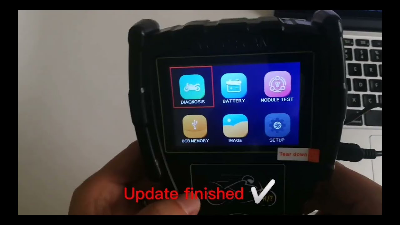 How to update Jdiag M100pro motorcycle scanner?