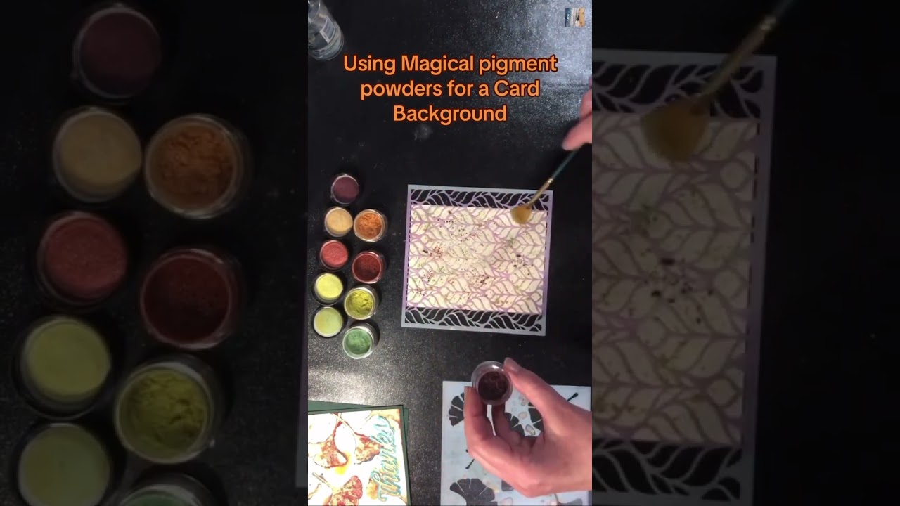Using Magicals with a Stencil #lindysmagicals #cardmaking #shorts