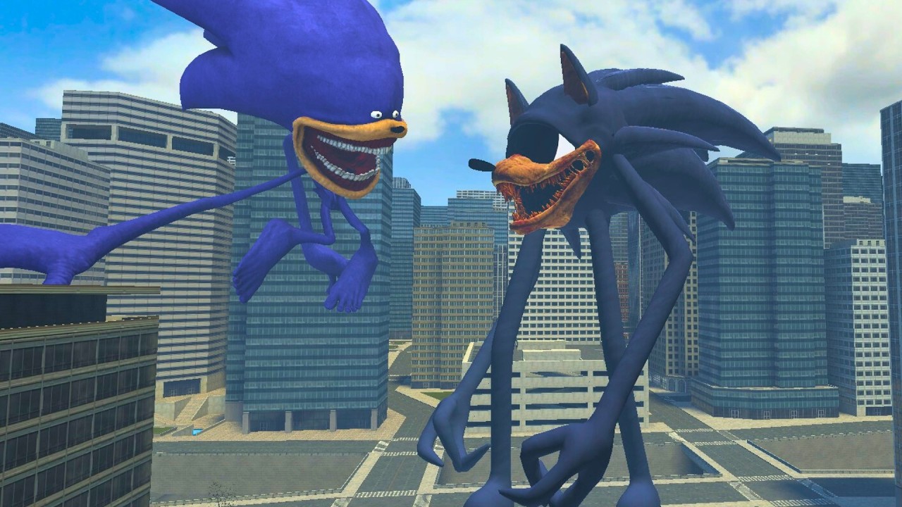 NEW SONIC EYX SMILEY'S VS EVOLUTION OF ALL SHIN SONIC TAPES FAMILY in Garry's Mod!