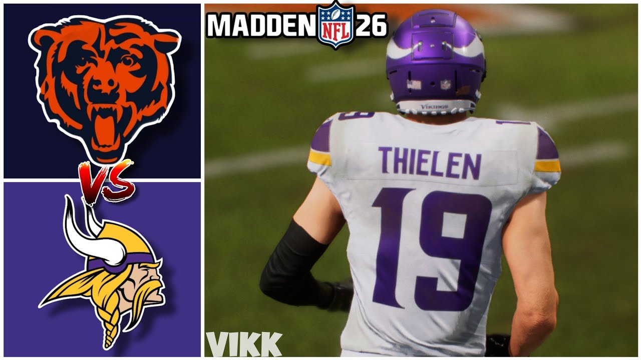 Bears vs Vikings Week 1 Simulation (Madden 26 Rosters)