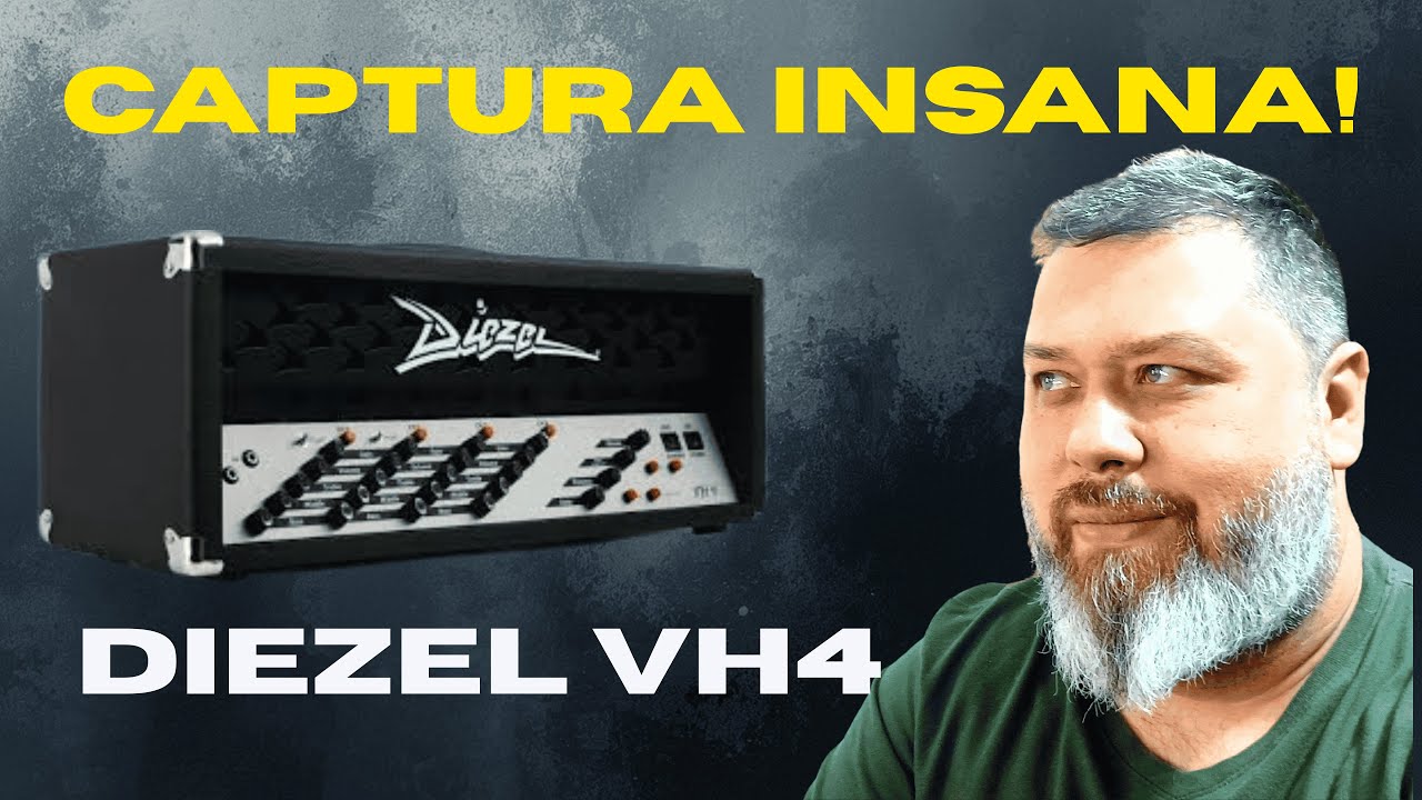 Diezel VH4 - Testando uma captura incrível !  #tonex #guitar #metal