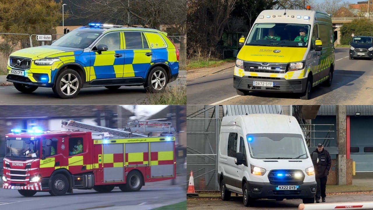 Emergency vehicle compilation 🚓🚒🚑