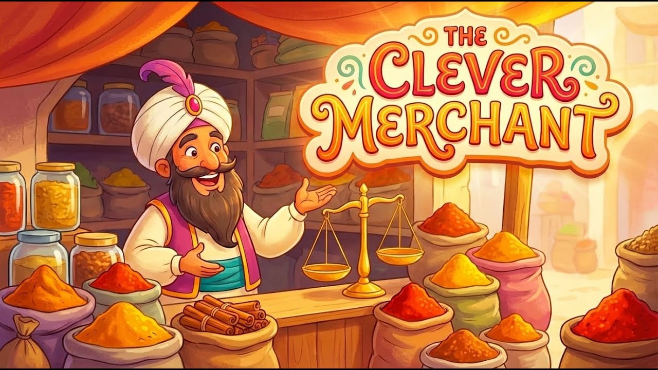 The Clever Merchant | “Clever Merchant and His Children | A Moral Urdu Story for Children”