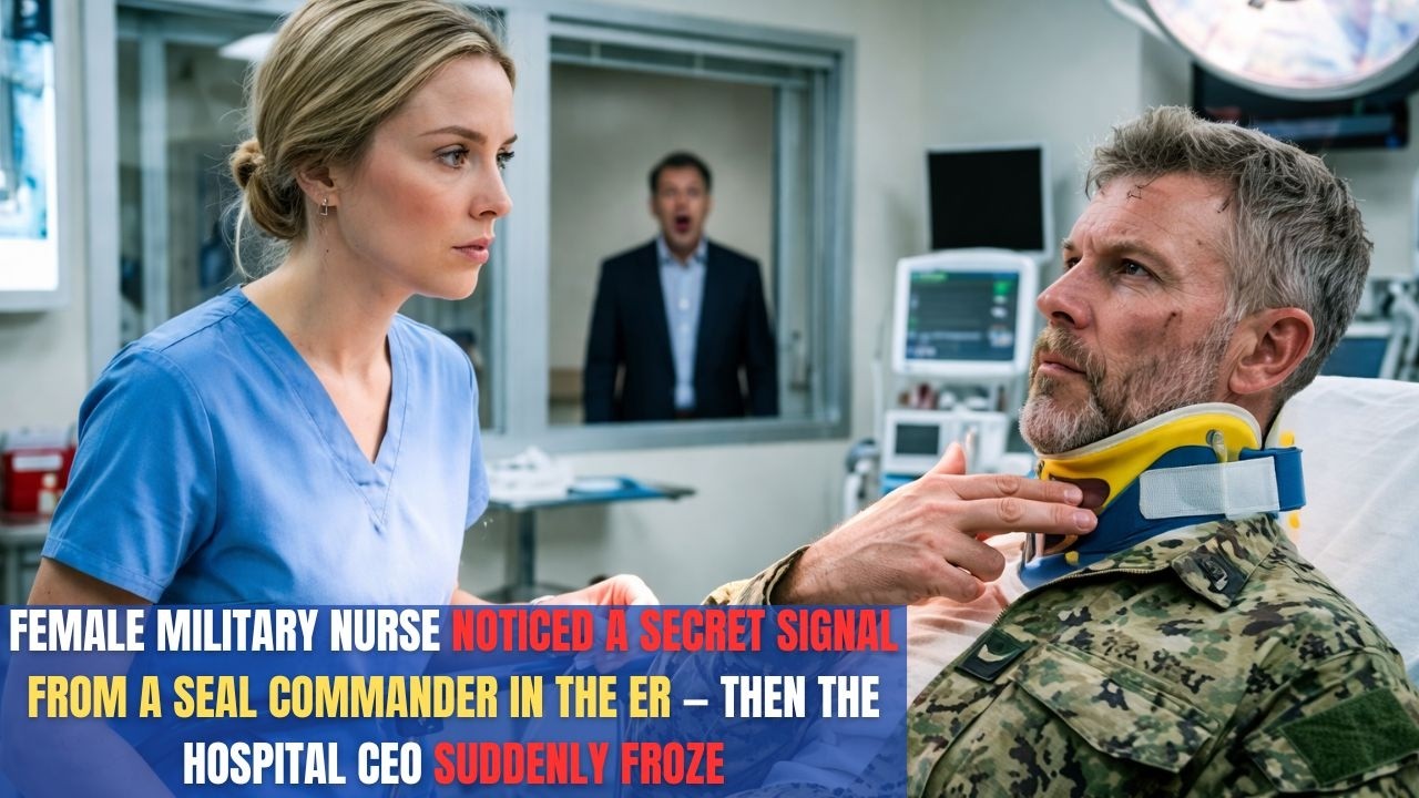 SEAL Commander Gave a Secret Signal to a female military nurse at ER — Then the Hospital CEO Froze