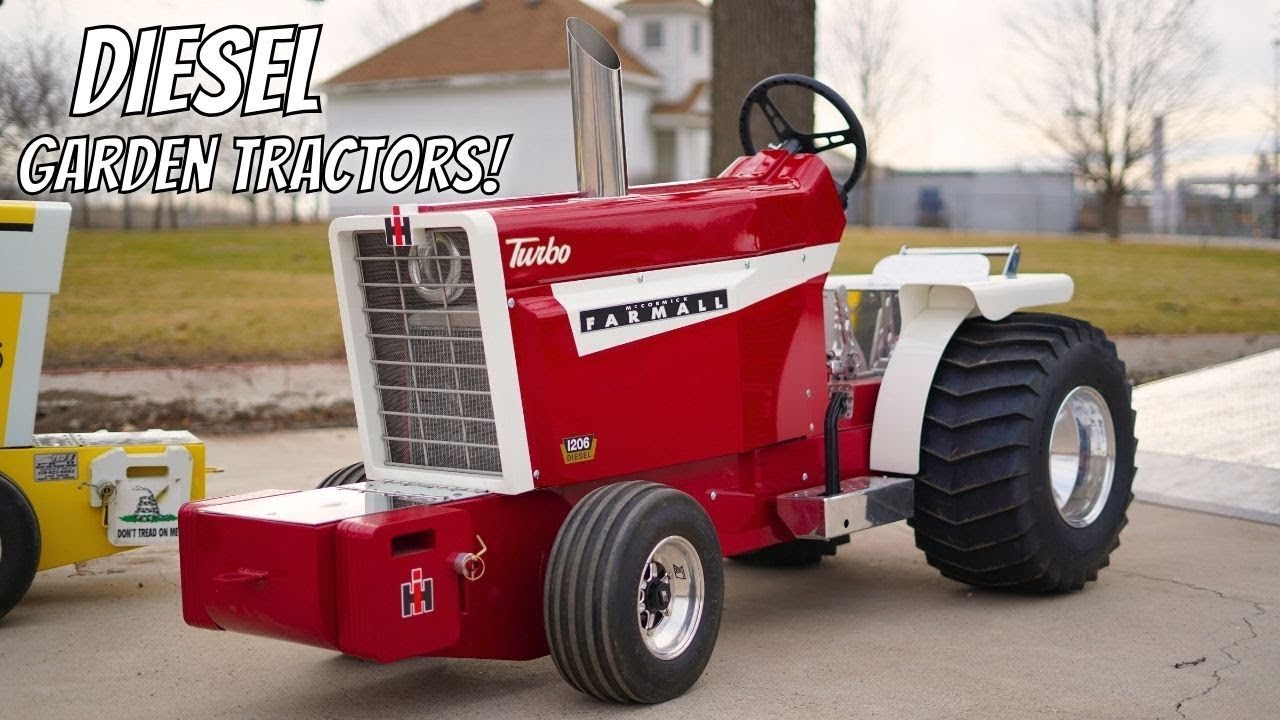 Extreme Mini Diesel Tractor Pulling!