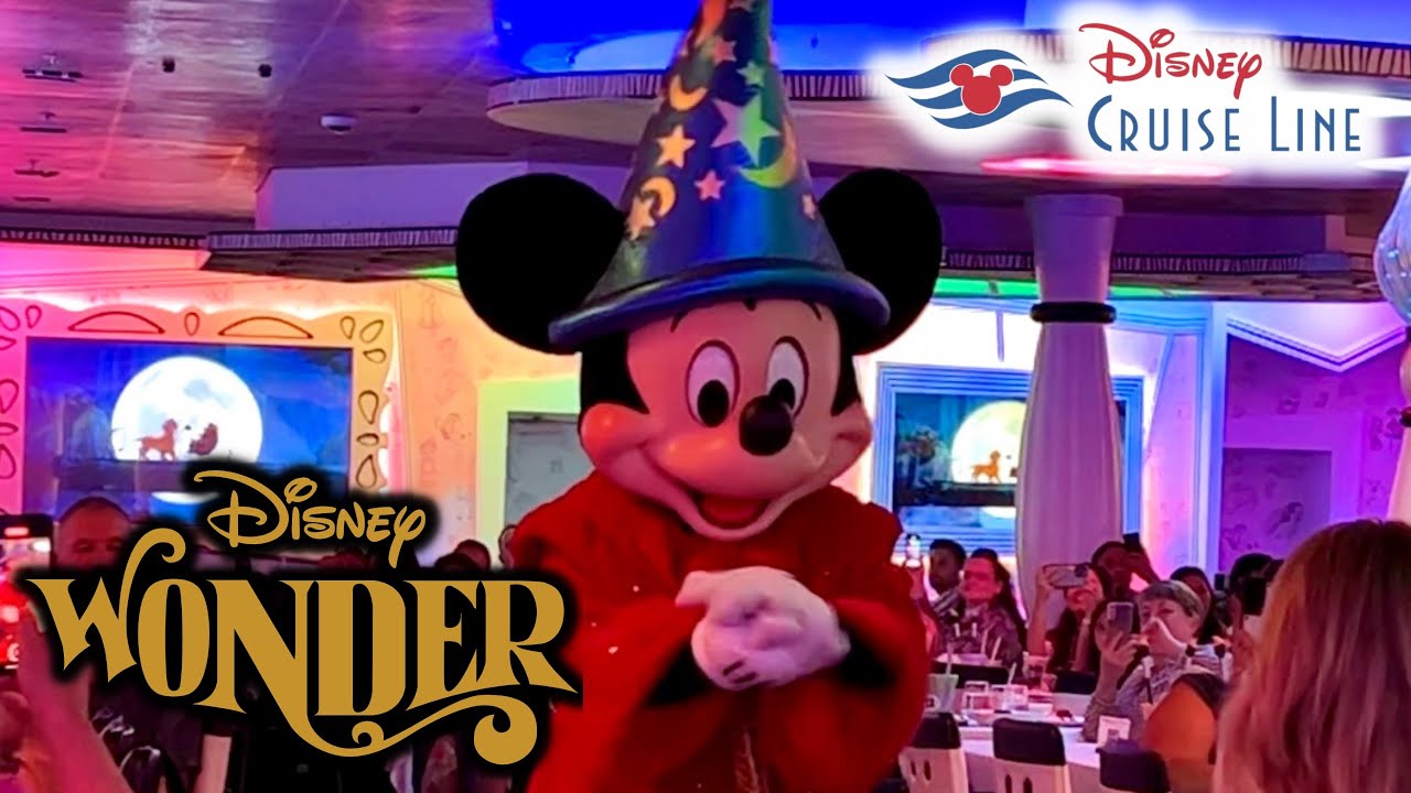 Disney Wonder Cruise 2022 | Animator's Palate With Sorcerer Mickey Ending | Truly Magical Dinner
