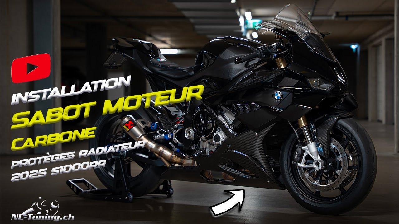 Installation protections radiateur et sabot moteur sur une BMW S1000RR 2025 🏍️