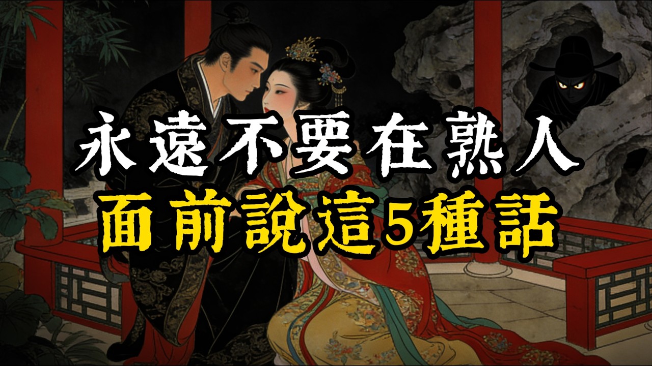 永遠不要在熟人面前説這5種話#智慧#强者謀略#人生感悟#處世智慧#人際關係
