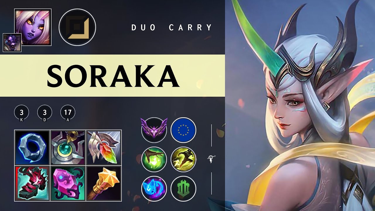 Soraka Carry vs Draven - EUW Master Patch 25.24