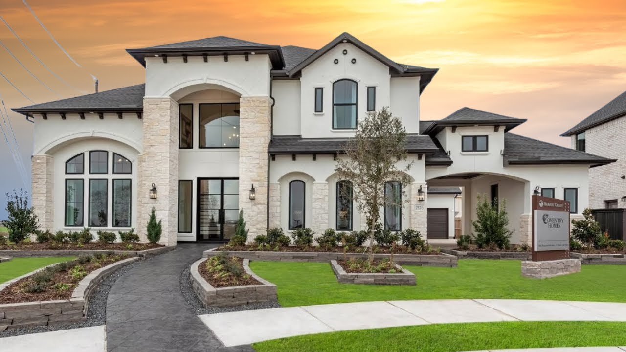 TOUR INSIDE THIS MASSIVE MODEL HOUSE WITH A BREATHTAKING DOUBLE STAIRCASE NEAR HOUSTON | $1.2M