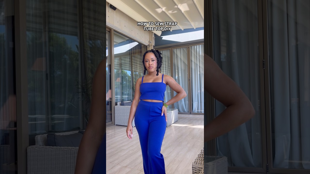 🧵DIY STRAP TUBE TOP | Cami Top Sewing Tutorial