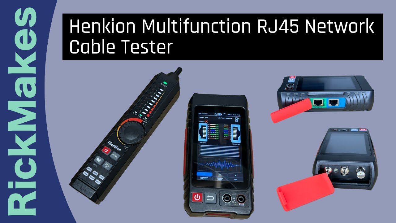 Wielofunkcyjny tester kabli sieciowych RJ45 Henkion