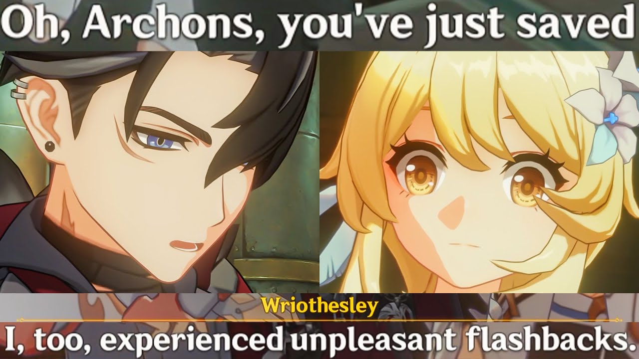 PAST FLASHBACK of WRIOTHESLEY & LUMINE Cutscene Genshin Impact