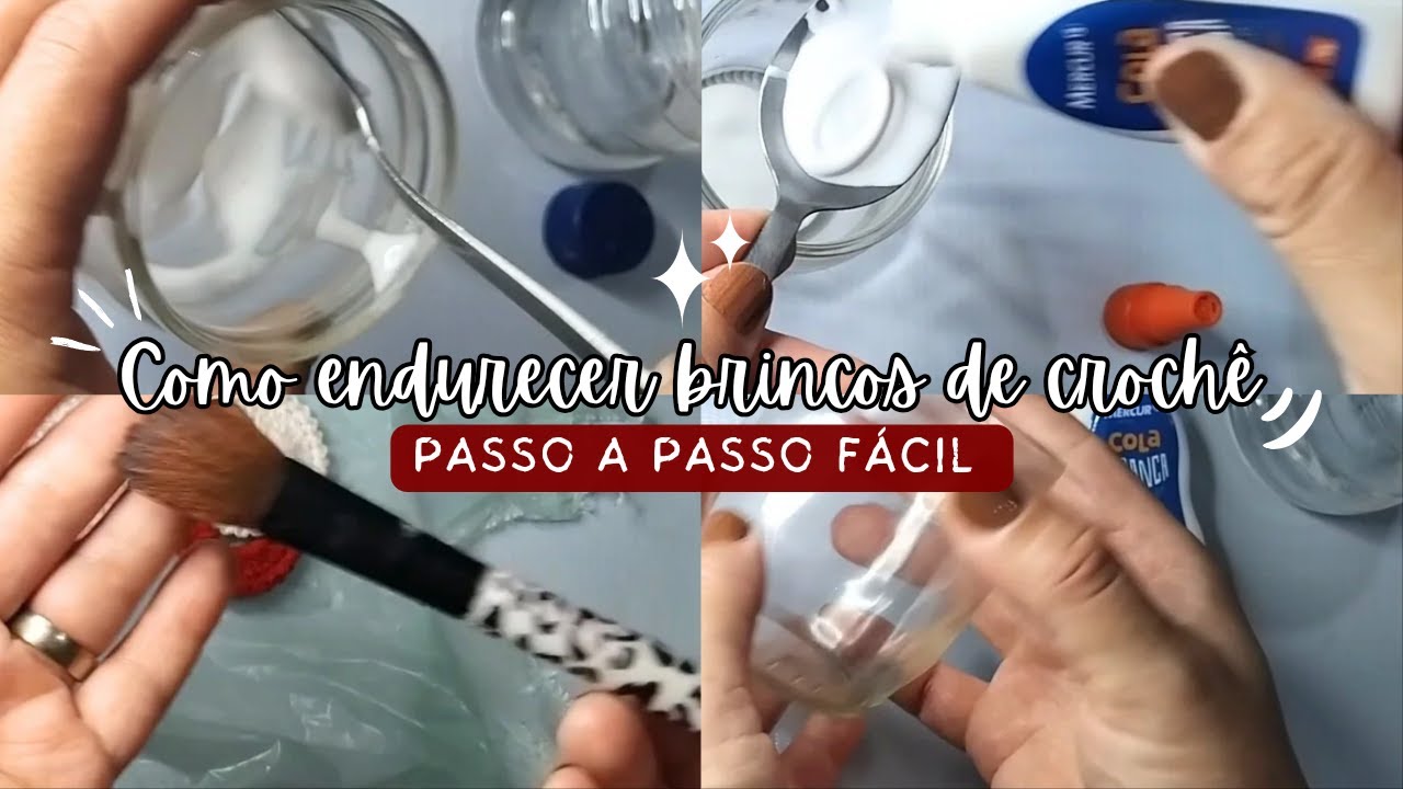 COMO ENDURECER BRINCOS DE CROCHÊ