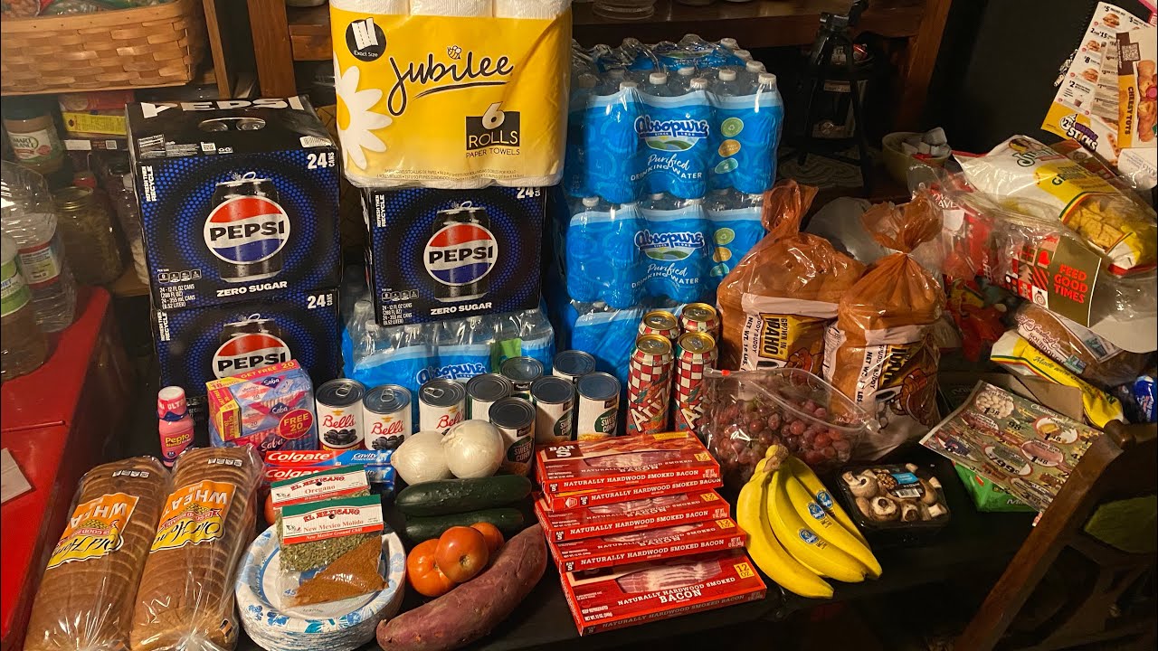 $119.47 local Grocery store food haul, preparation before the Calif Atmospheric river storm 2025