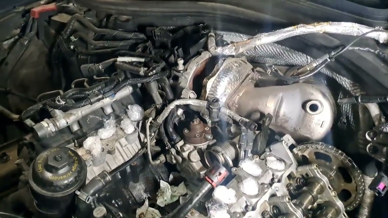 Audi A6 C7 3.0 TDI  diagnoza i usuwanie wycieków oleju .