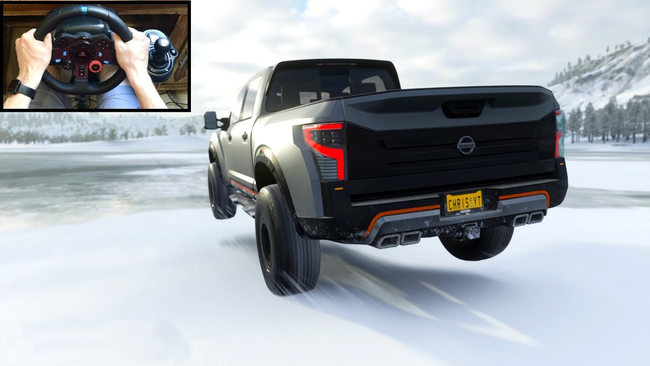 Nissan Titan Warrior Offroading - Forza Horizon 4 - Logitech G29