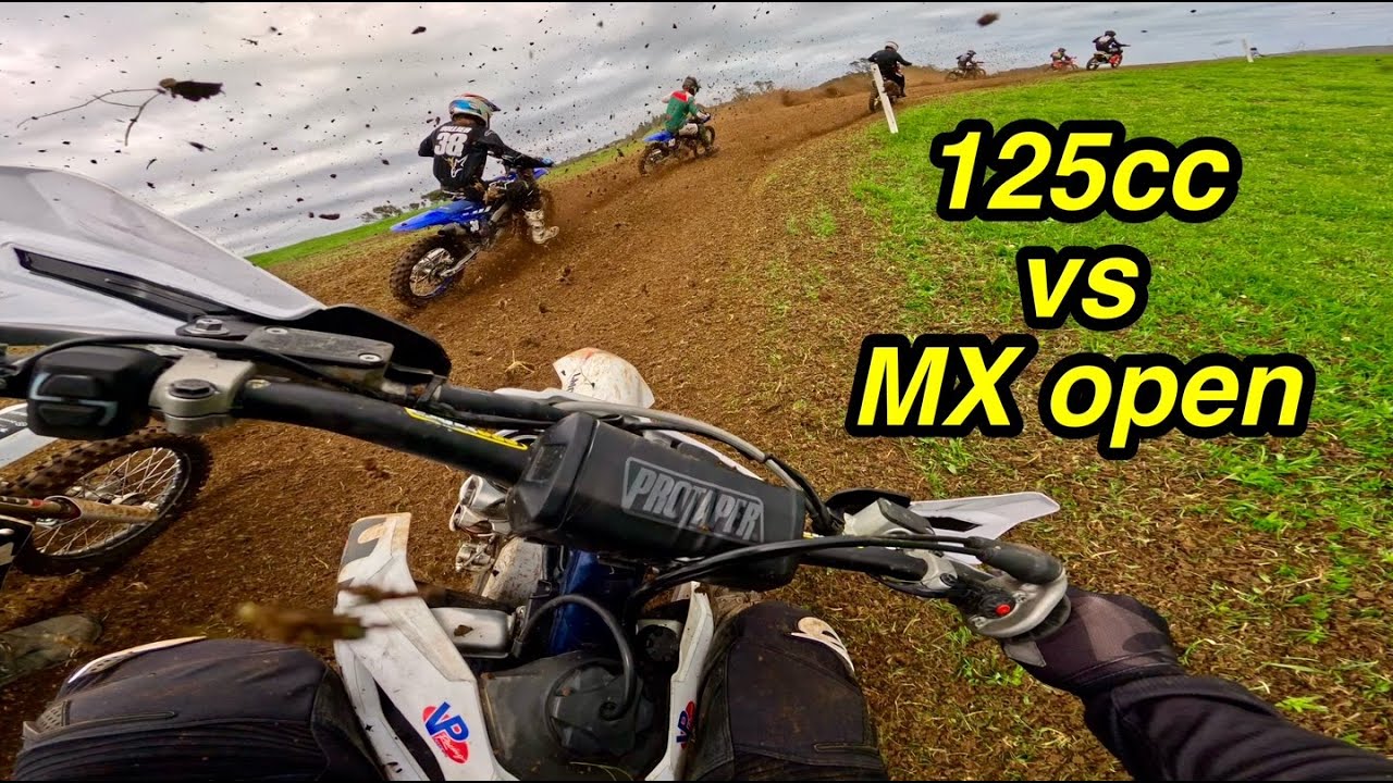 POV RACE 125cc vs open MX | 2025 Husqvarna TC125 POV + Mid-Race Crash