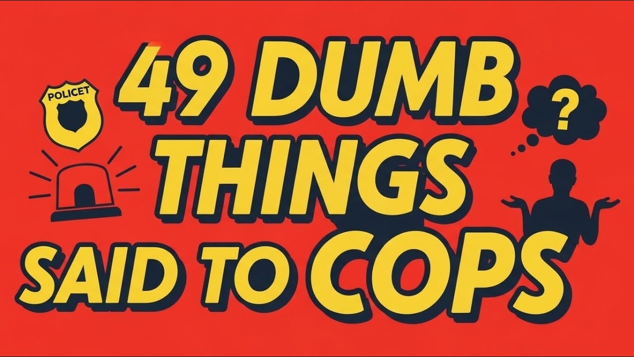 49 Stupidest Things Americans Said to Police