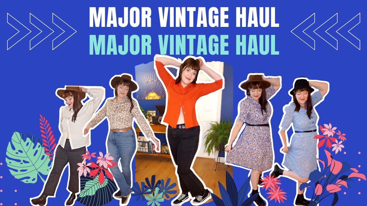 My best PLUS-SIZE VINTAGE haul EVER. Seriously. & a LUXURY VINTAGE item for $2