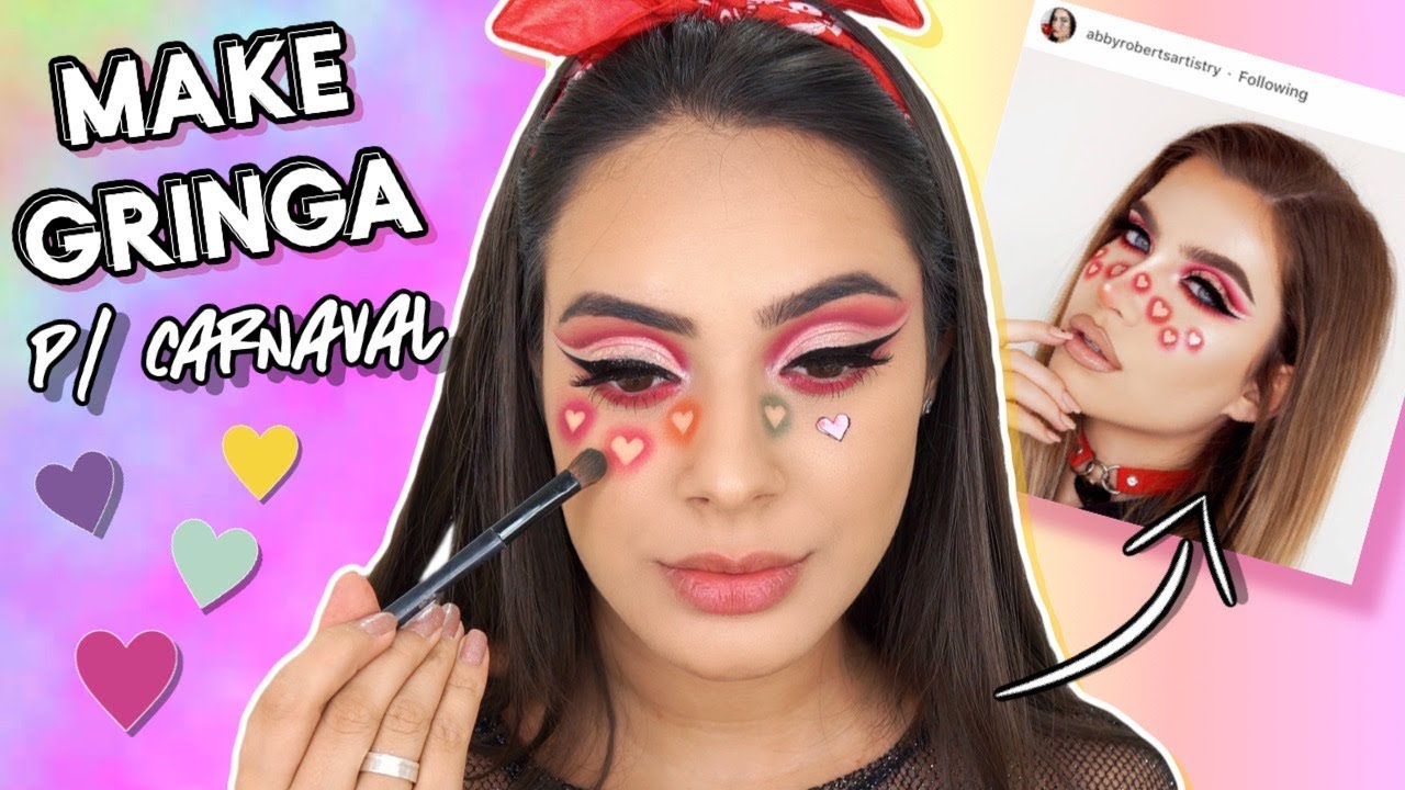 IMITEI uma MAKE GRINGA para o CARNAVAL!