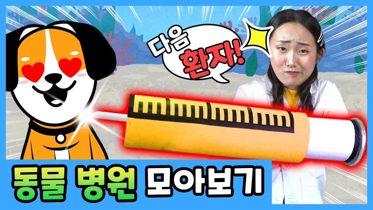 동물을 좋아하는 짱이랑 동물 시리즈 모아보기! l 강아지 키우기 반려동물 수의사 I Like Animals