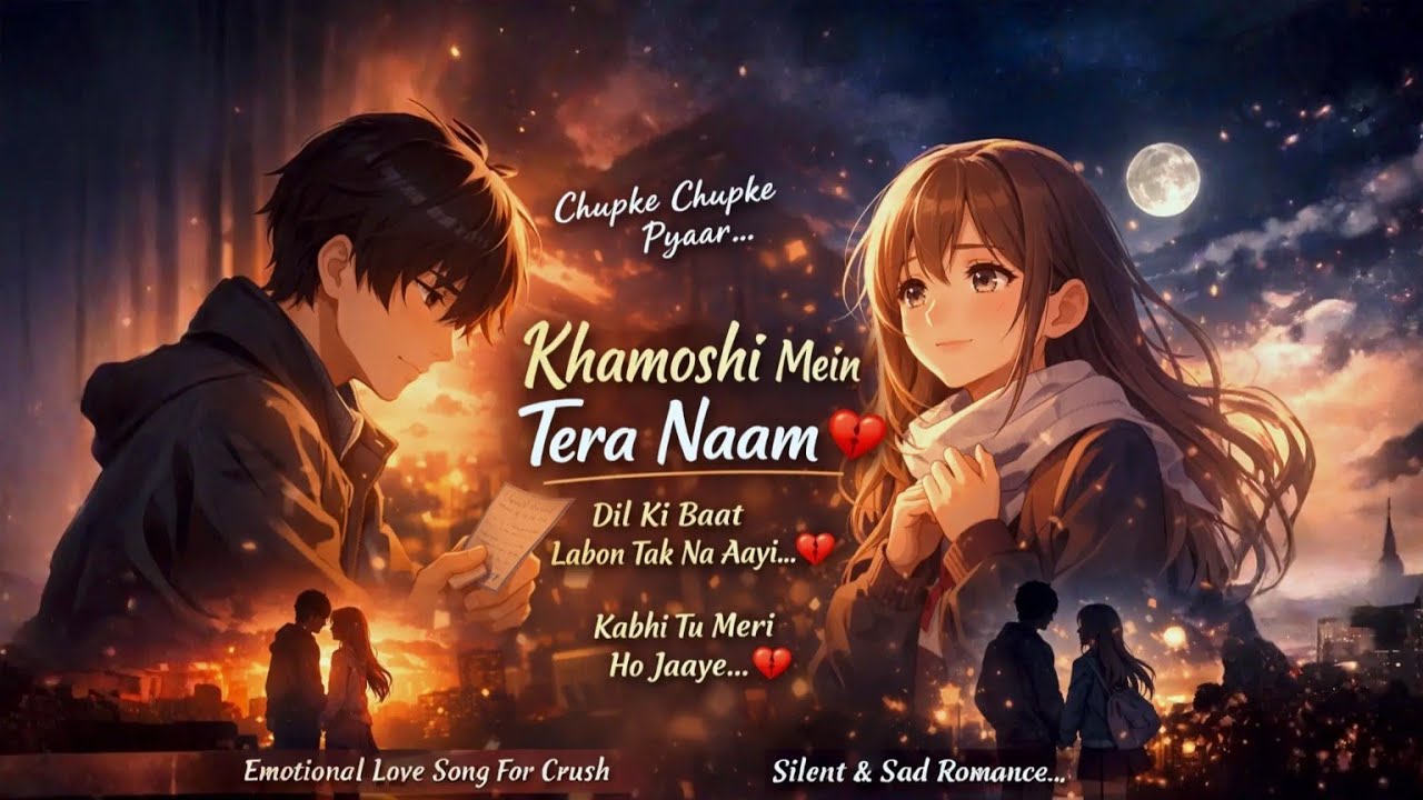 Dil Chup Hai Par Pyaar Bolta Hai 💔 | Crush Silent Love Song | Khamoshi Mein Pyaar#v_yoddha #newsong