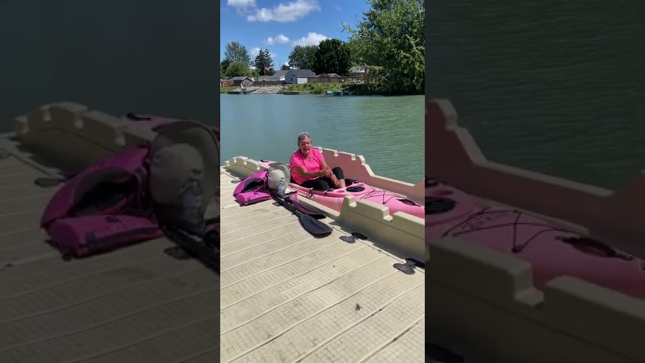 Exiting a kayak with bad knees