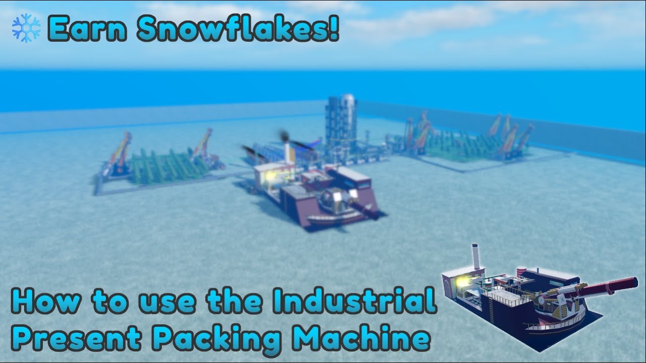 How to use the Industrial Present Packing Machine | Industrialist Roblox