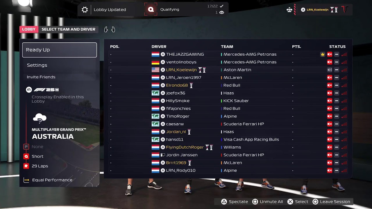 League Racing Nederland - Season 7, Race 1: Australi&euml;
