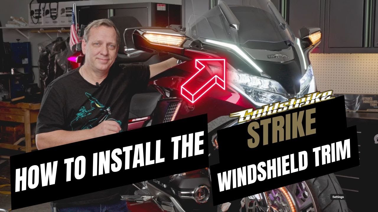 Strike Windshield Trim Installation | Honda Gold Wings | Goldstrike