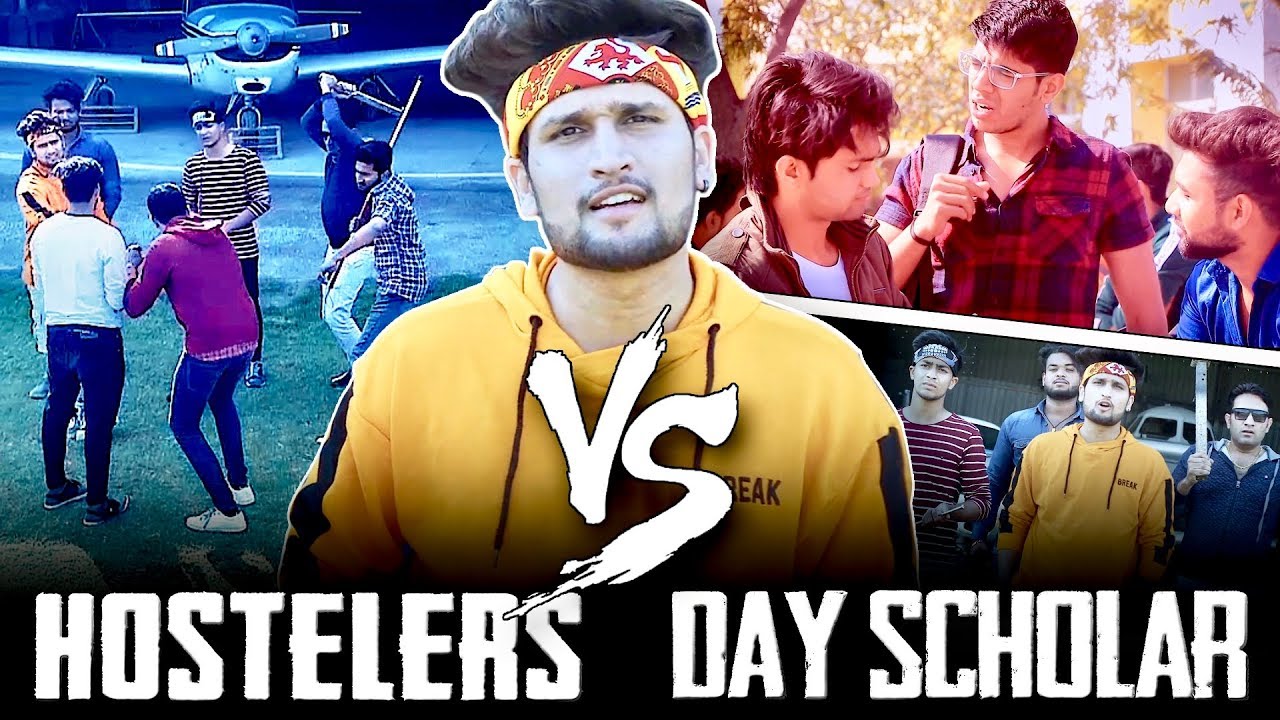 Hostel life Vs Day Scholar life  || Hunny Sharma ||