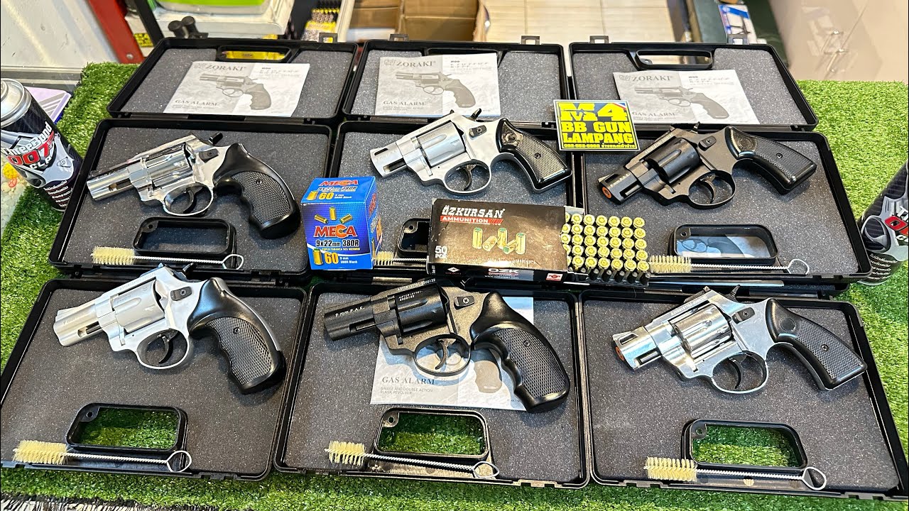 ZORAKI ลูกโม่ R1 และ R2 ปืนแบลงค์กัน สีดำ,สีเงินเงาและสีบรอนเงิน ลำกล้องขนาด 2นิ้ว&2.5นิ้วรีวิวทดสอบ