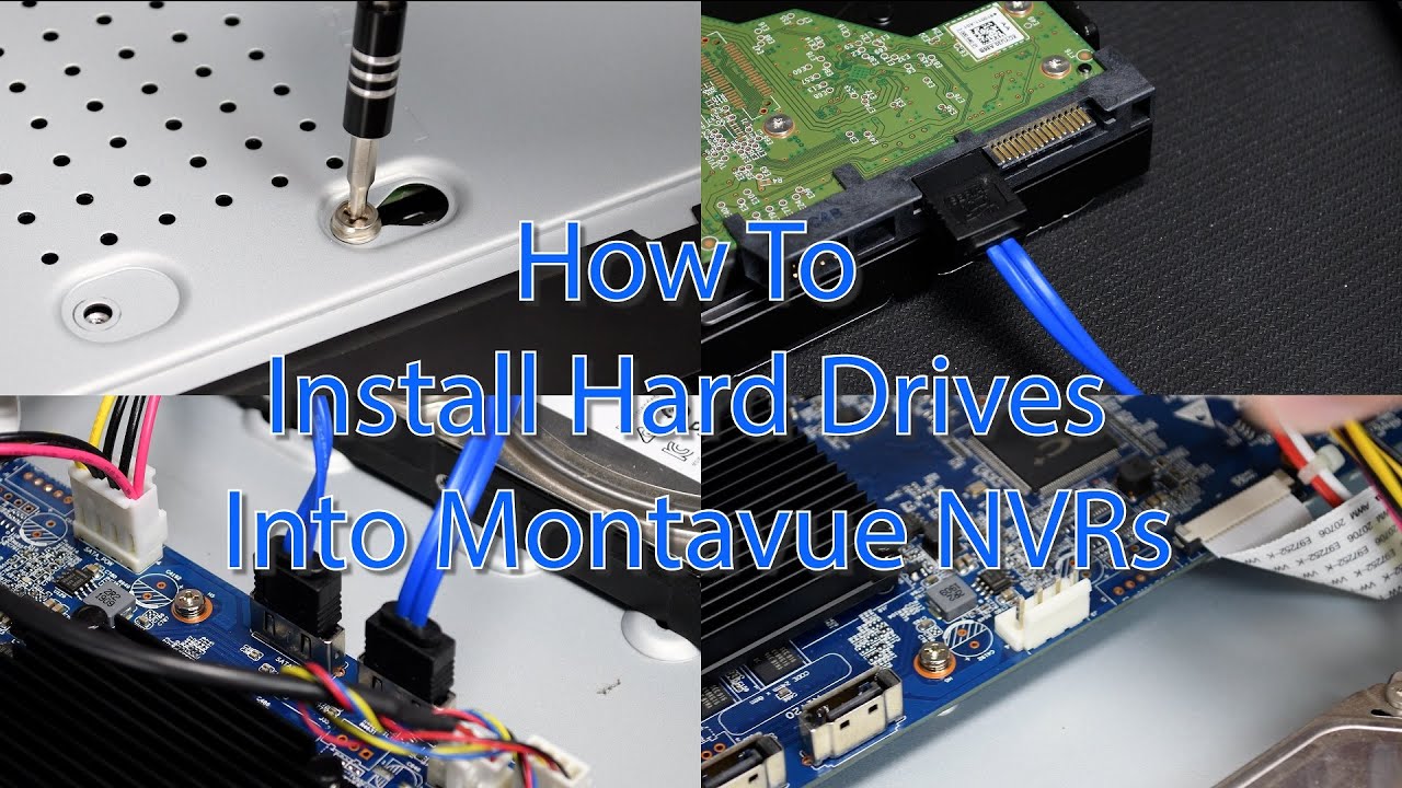 How-To Install a SATA III Hard Drive into your Montavue NVR