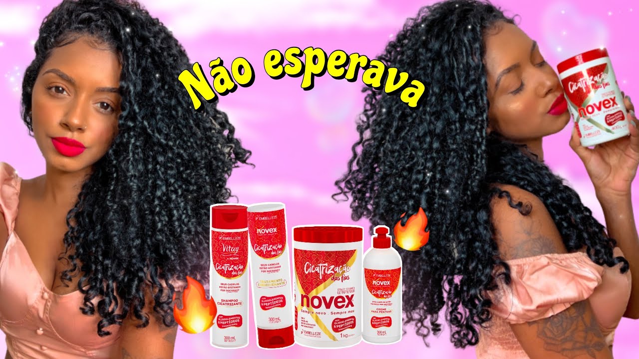 USEI OS PRODUTOS CICATRIZAÇÃO DOS FIOS DA NOVEX E FIZ ACIDIFICAÇÃO PARA RECUPERAR MEU CABELO
