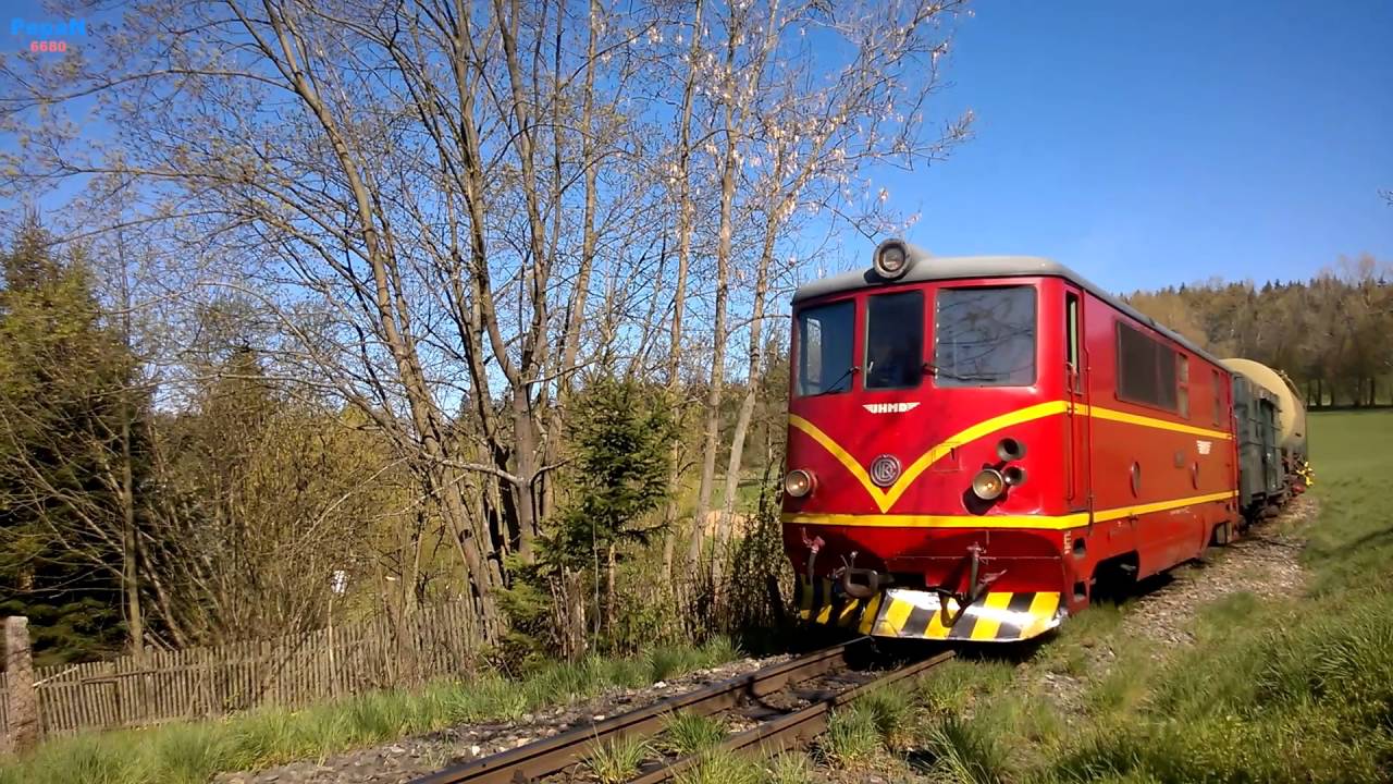 Historisch Schmalspur fotozug JHMD mit Rollbock Güterzug