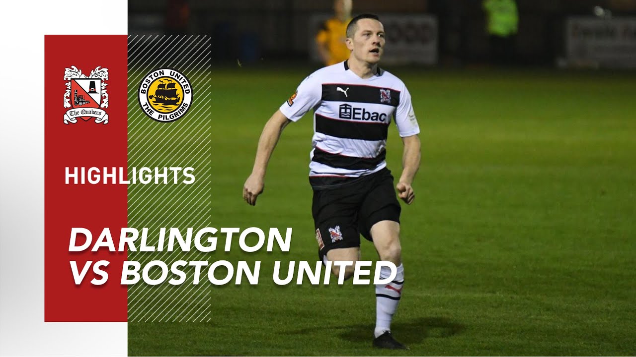 Darlington 0-2 Boston United - National League North - 2020/21