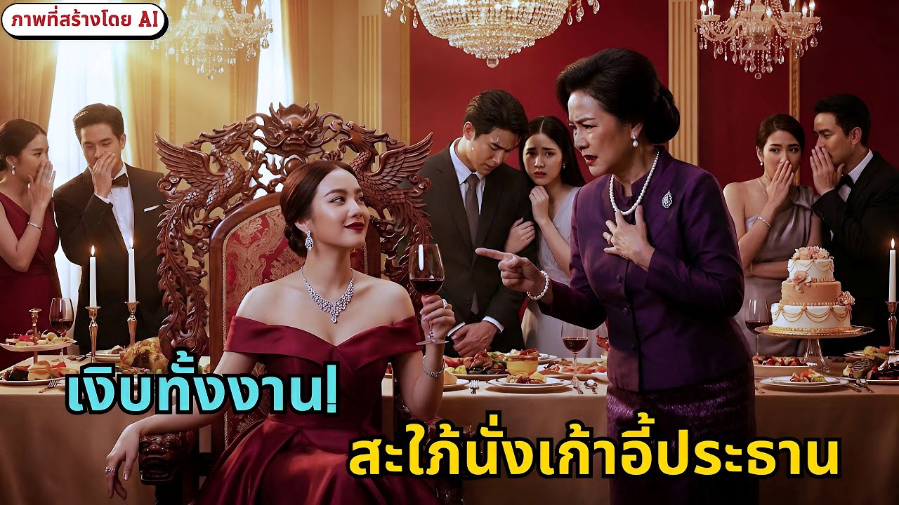 บังคับสะใภ้กินของเหลือคนใช้... วันเกิดแม่อึ้ง! เห็นเธอนั่งเก้าอี้ประธาน!(เรื่องแต่งโดย AI)
