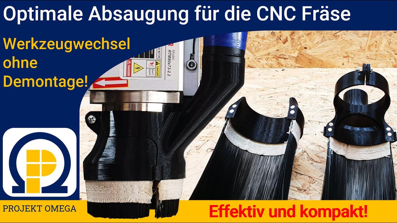 DIY CNC Fräse - Absaugung / Dust Shoe #1