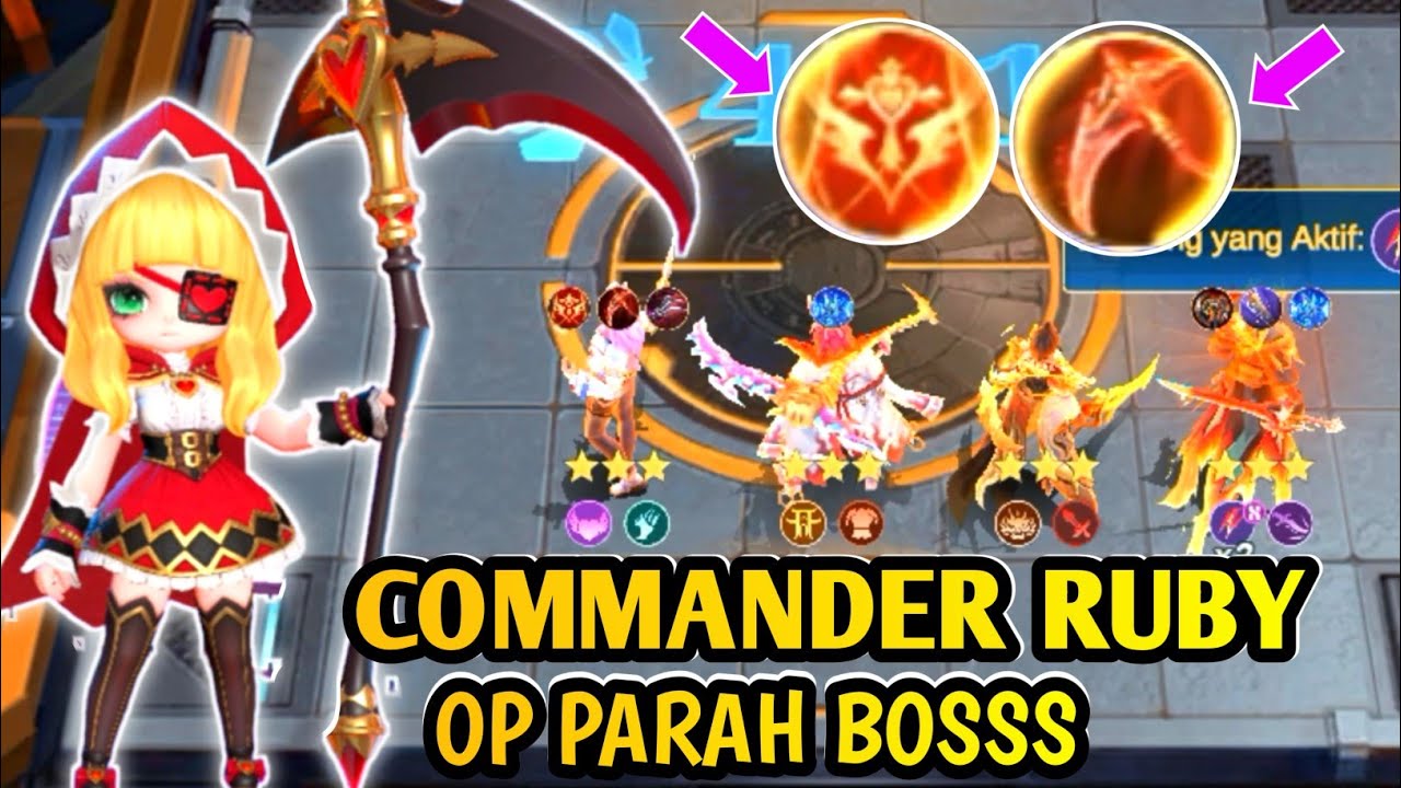 NEW UPDATE|COMMANDER RUBY TERBARU LEBIH OP DARI COMMANDER ALICE BOSS|MAGIC CHESS GOGO UPDATE TERBARU