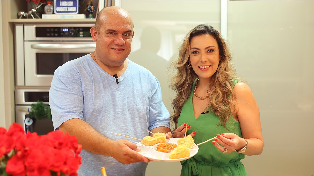 COZINHANDO COM RIZZO - Brie Empanado para Aperitivo - RECEBER COMER VIVER com Graciette Simioni