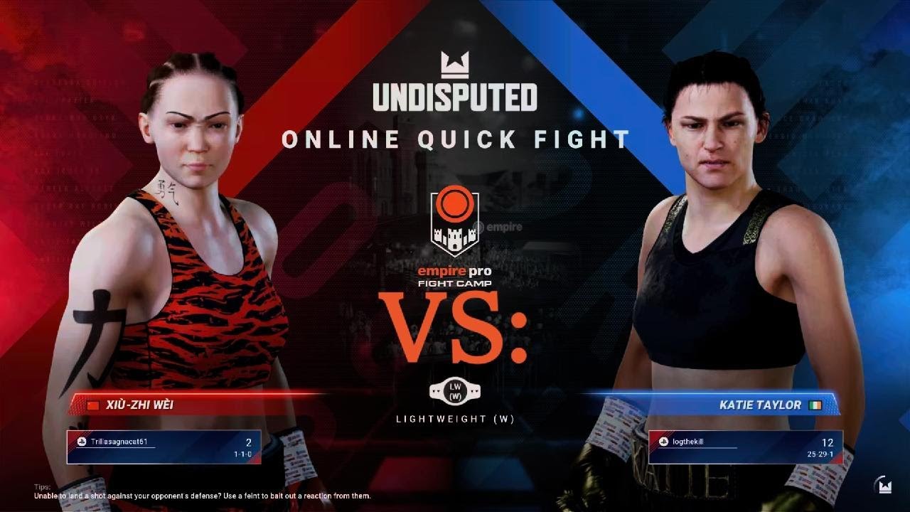 Xiù-Zhi Wèi Vs: Katie Taylor | Undisputed Online Match