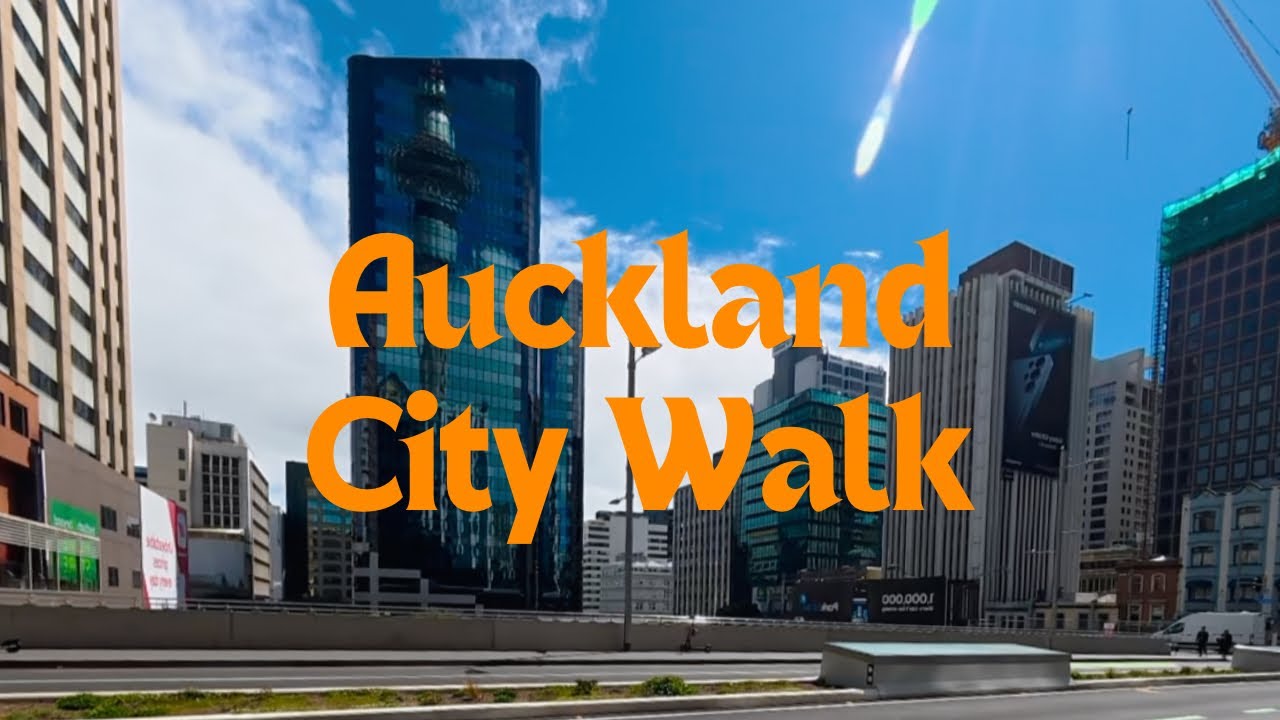 Auckland Sky Tower 4K Walk - New Zealand City Ambience