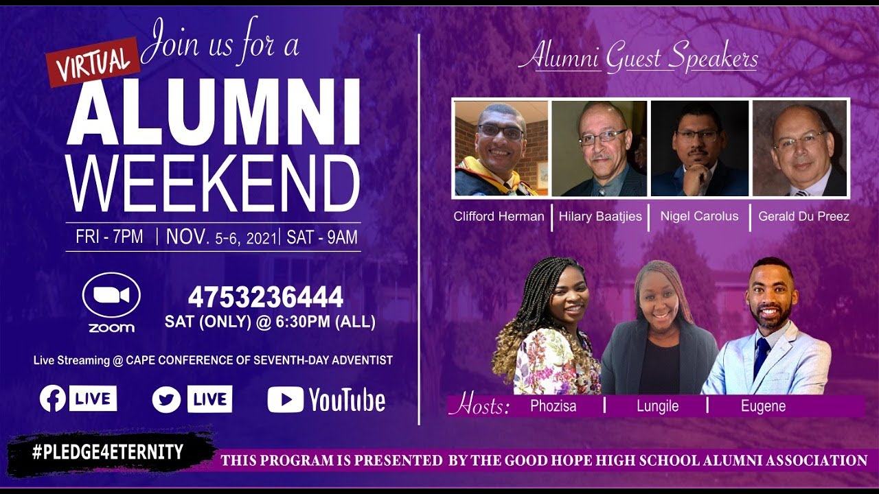 Virtual Alumni Homecoming Weekend - Sabbath, 6 November 2021 (Day 2)
