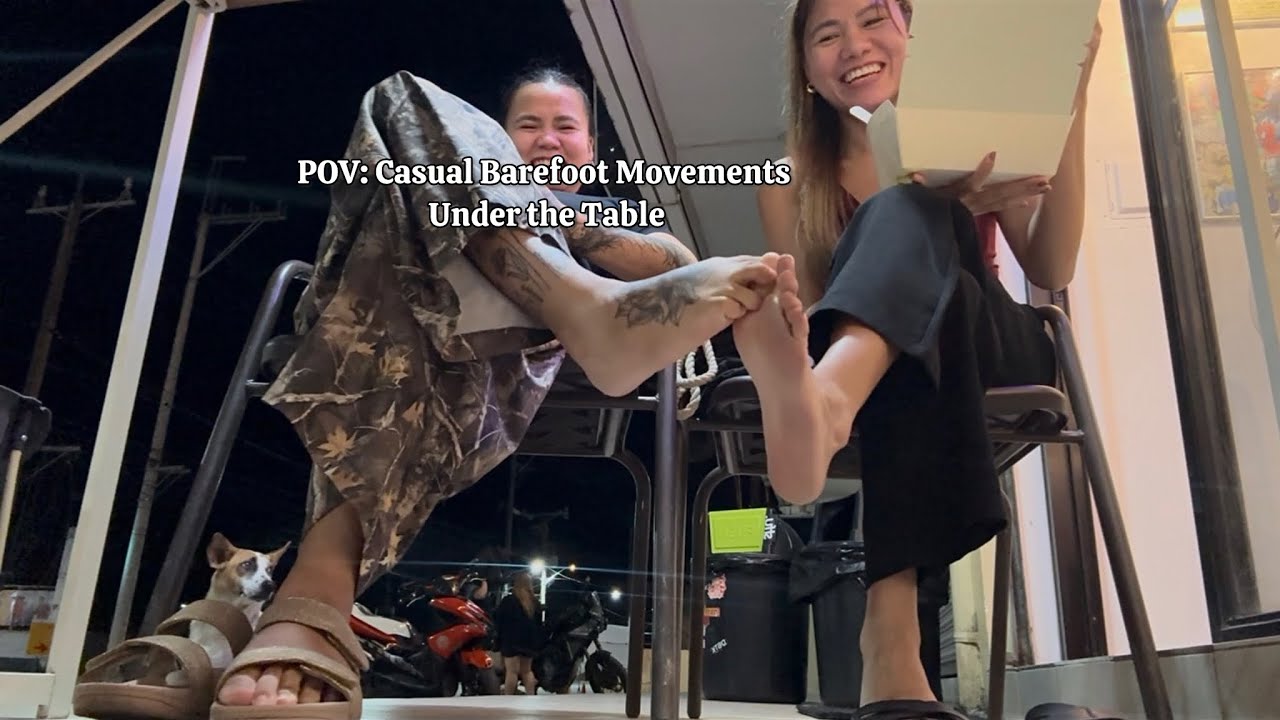 Barefoot Moments Under the Table | You Won’t Notice This at First @Soleful_Melay 