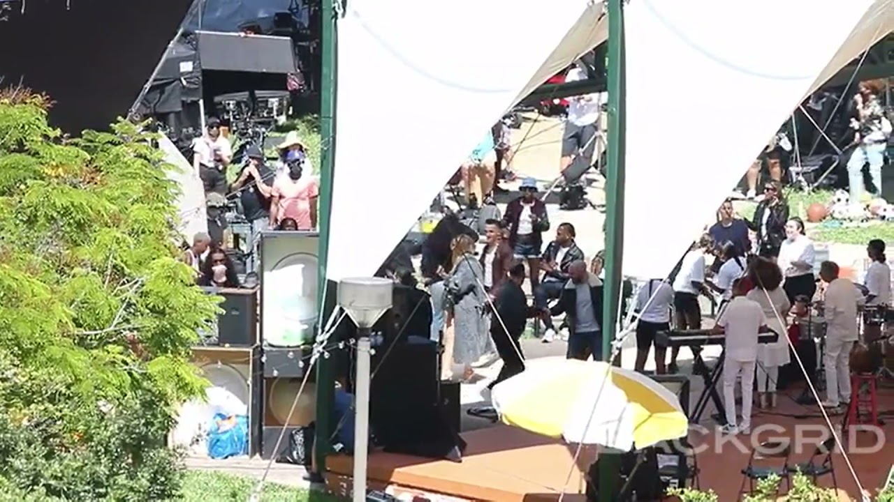 Jennifer Lopez on the set of a Coach commercial in Miami