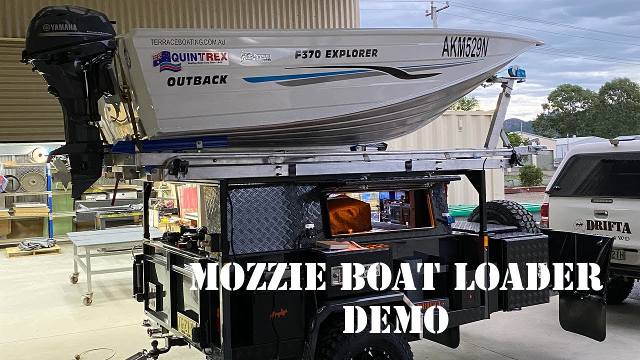 DOT CAMPING TRAILER WITH MOZZIE BOAT LOADER
