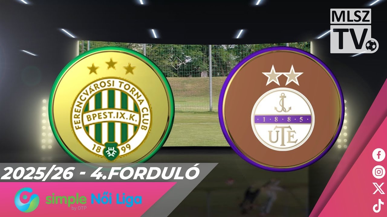 FTC-Telekom - Újpest FC | 5-3 | Simple Női Liga | 4. forduló | MLSZTV